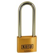 Brass Padlock Long Shackle Keyed Alike - 125 Series